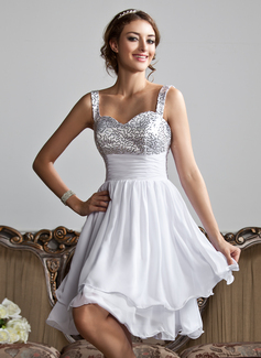 Imperium Sweetheart Knelengde Chiffon Palliet-belagt Ballkjole med Frynse (022010318)