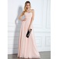 Empire Sweetheart Floor-Length Chiffon Evening Dress With Ruffle (017022510)