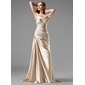 Sheath Sweetheart Sweep Train Charmeuse Prom Dress With Ruffle Beading Sequins (018004806) Sheath Sweetheart Sweep Train Charmeuse Prom Dress With Ruffle Beading Sequins (018004806)
