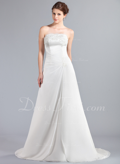 Pronovias trouwjurk - Nieuwe A-lijn bruidsjurk met kant | Maat 38 code